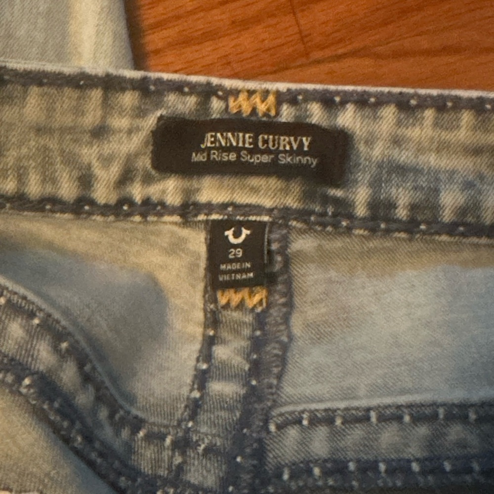 True Religion Light Blue Denim Jeans - Picture 3 of 4